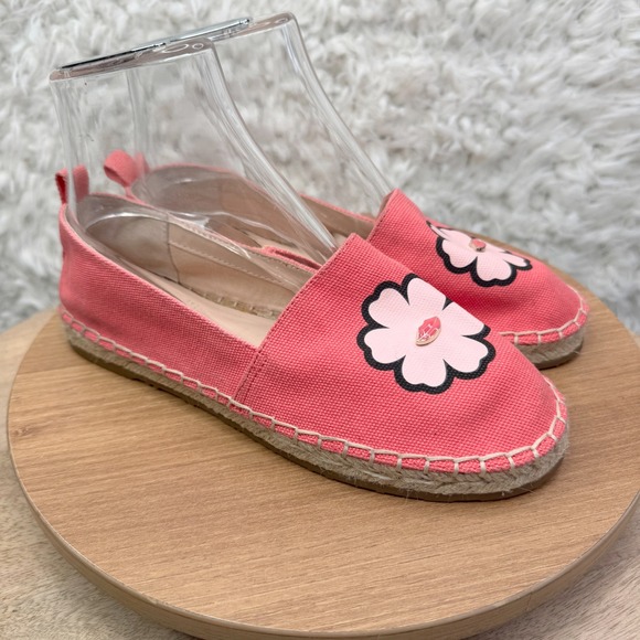 kate spade Shoes - Kate Spade Gavyn Pink Peony‎ Lip Floral Espadrille Flats Shoes Women Size 6.5M